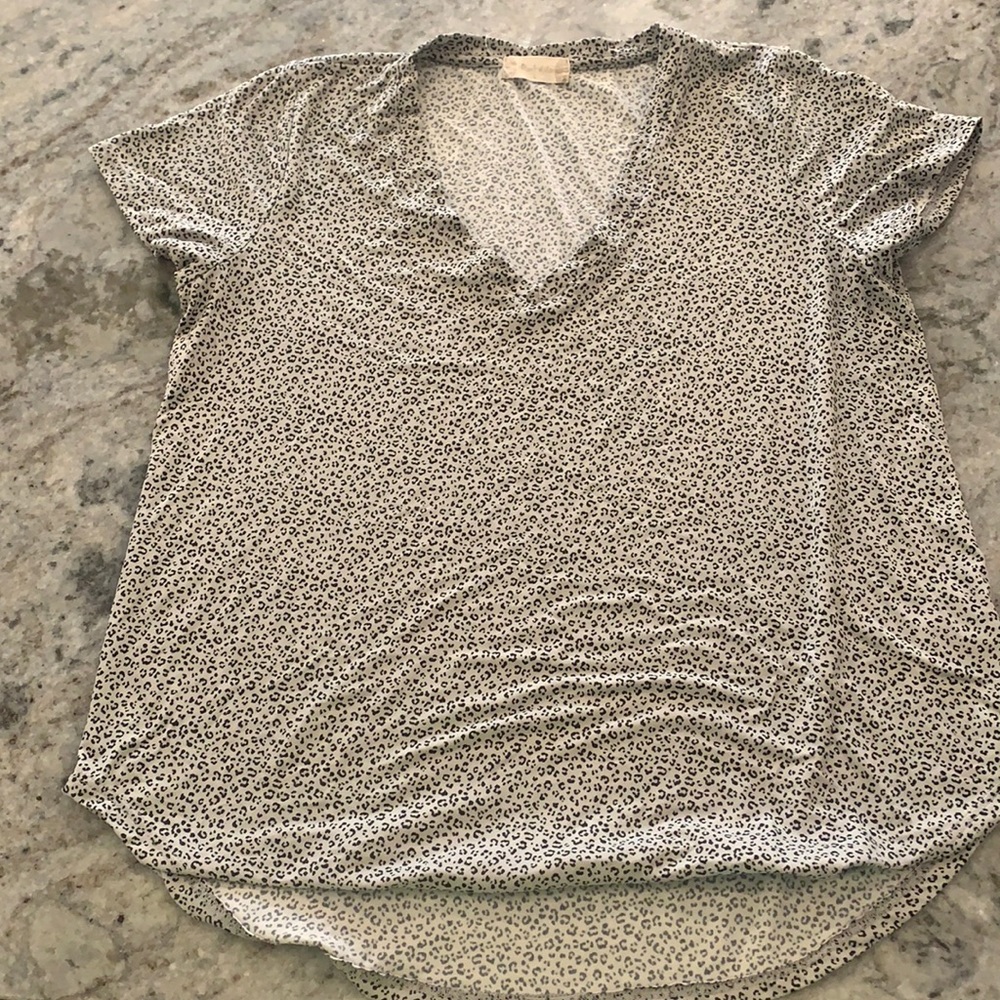 Altar’d State leopard v-neck tee